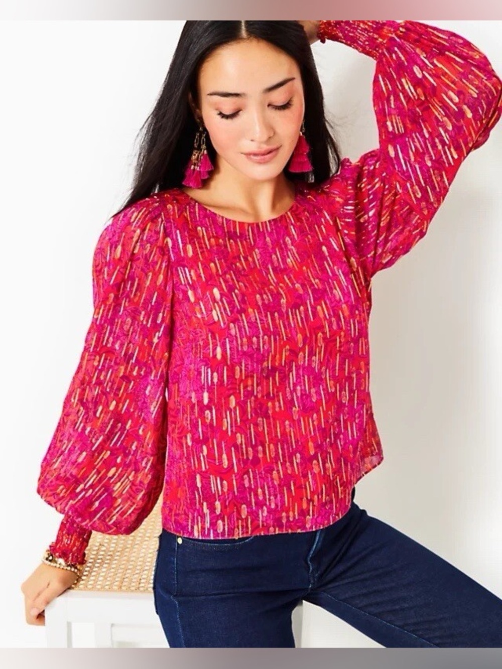 Lilly Pulitzer Alfreda Long Sleeve Top